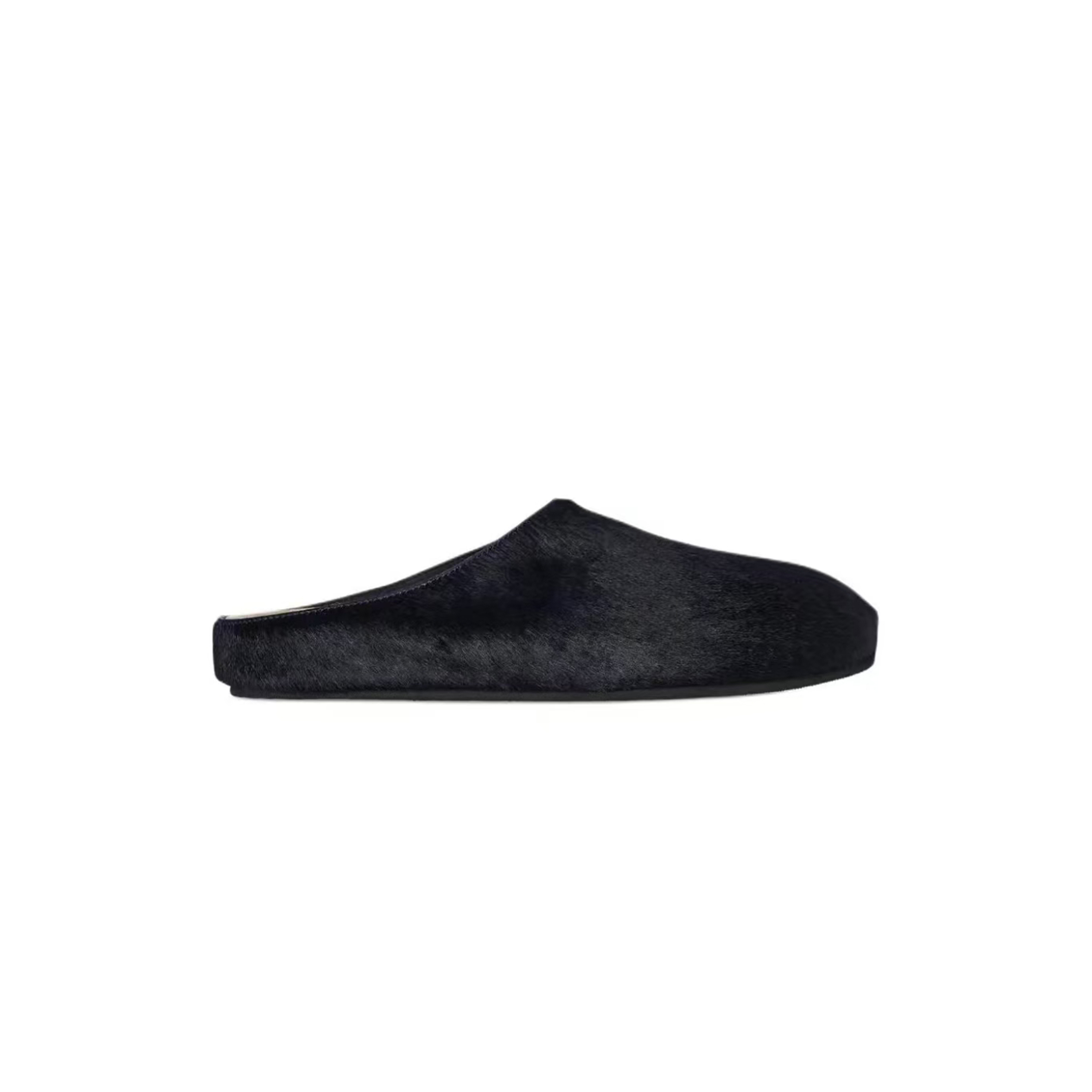 THE ROW NAVY BLUE HORSEHAIR SLIPPERS F1486L70NVYF